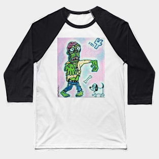 My Pet Zombie #4 - Here Boy Baseball T-Shirt